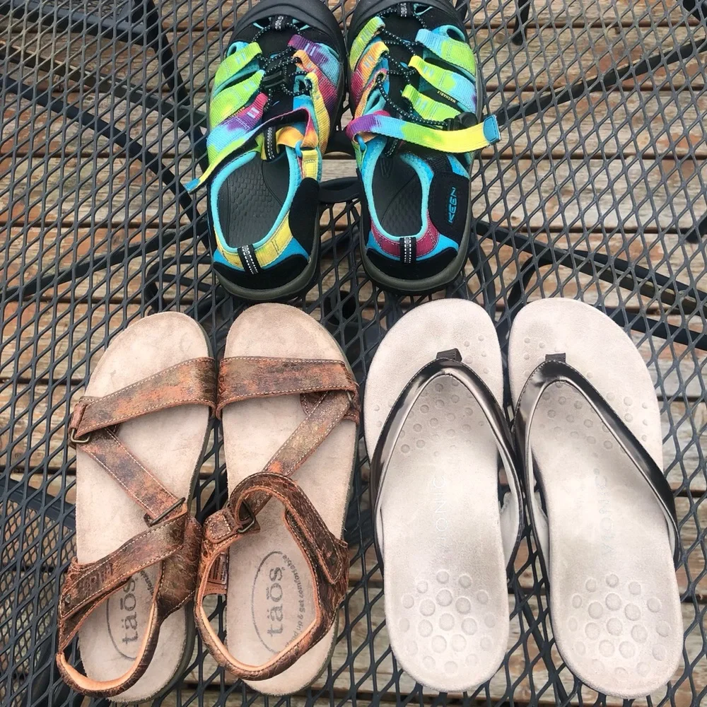 Lot of Women’s Sandals, Variety High Quality Brands, Sizes to Fit 5-5.5 - Picture 1 of 16